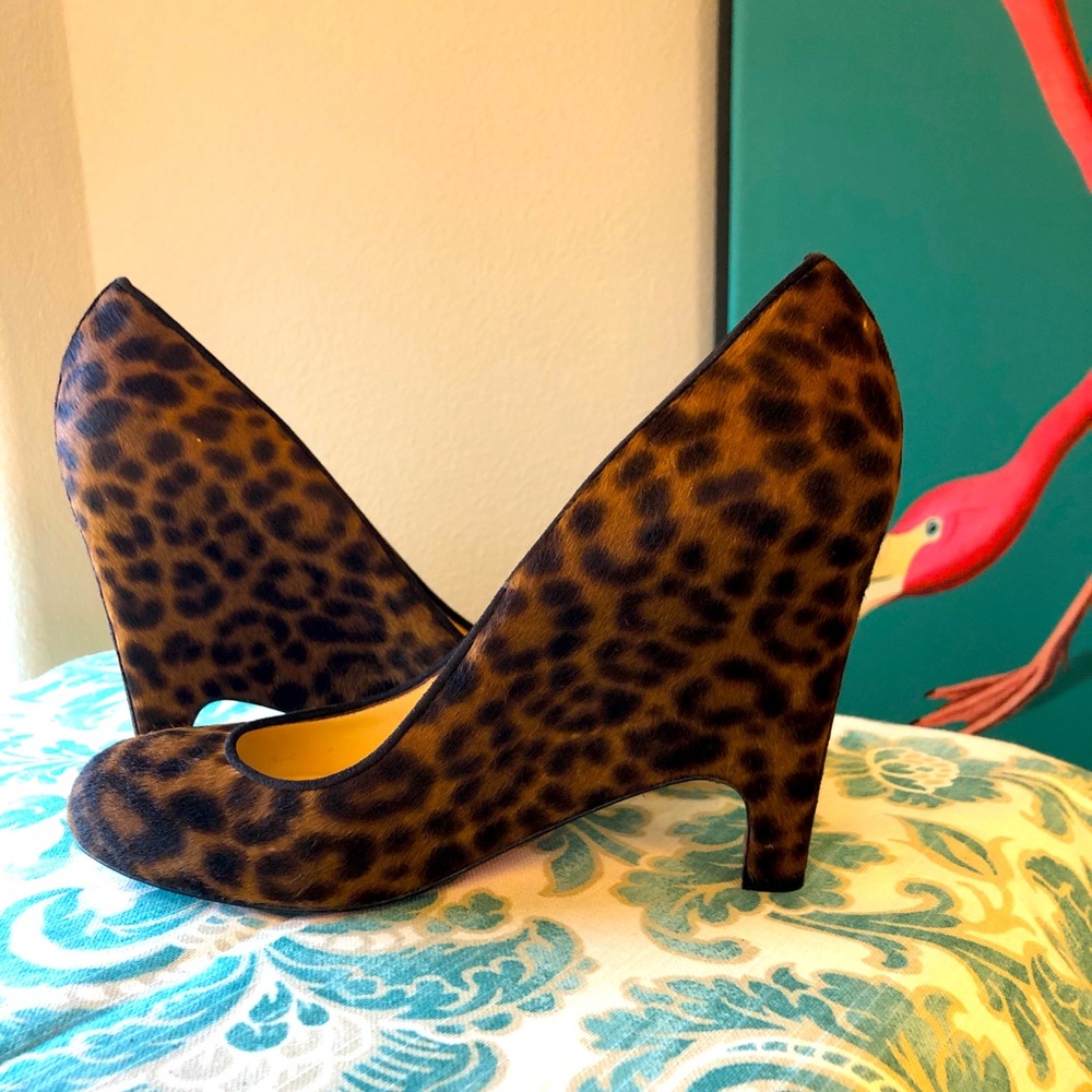 Louboutin Morphing 100 Pony Leopard Calfskin